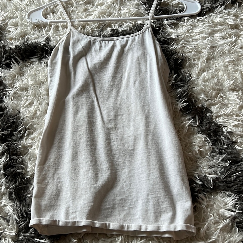 white tank top